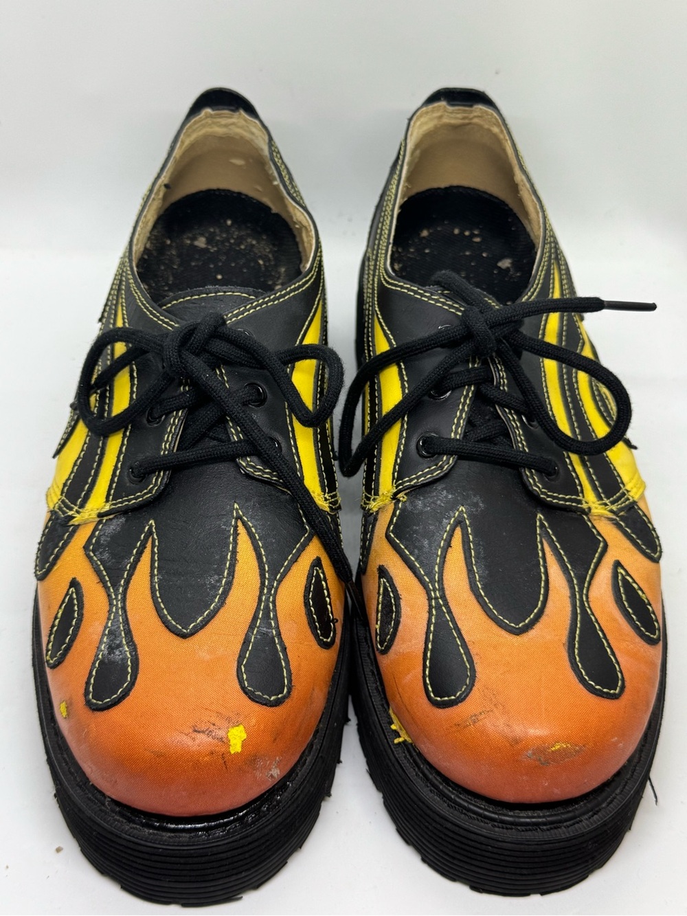Sha Sha IS0008 G-Spot Tribal Flame Platform Shoes Hidden Stash Spot. Size 10.5 - Picture 3 of 7